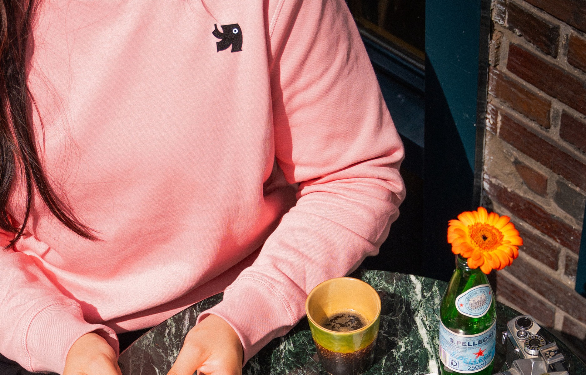 PeterPrint pink sweater