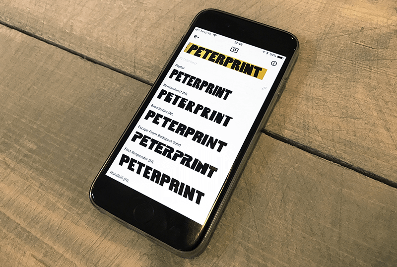 What the font