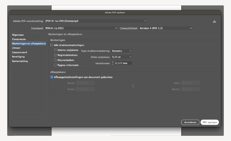 PDF exporteren in Adobe Illustrator