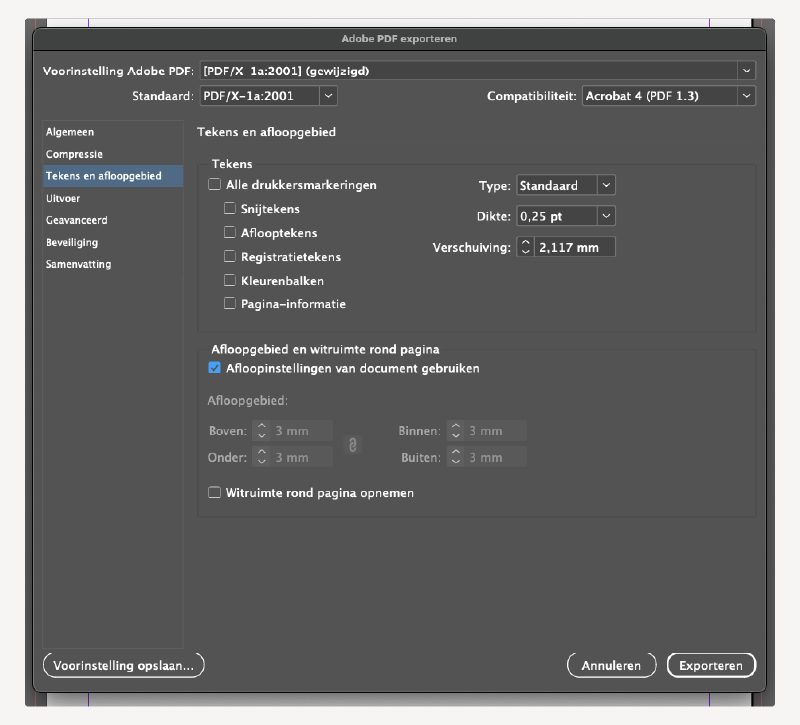 PDF exporteren in Adobe InDesign