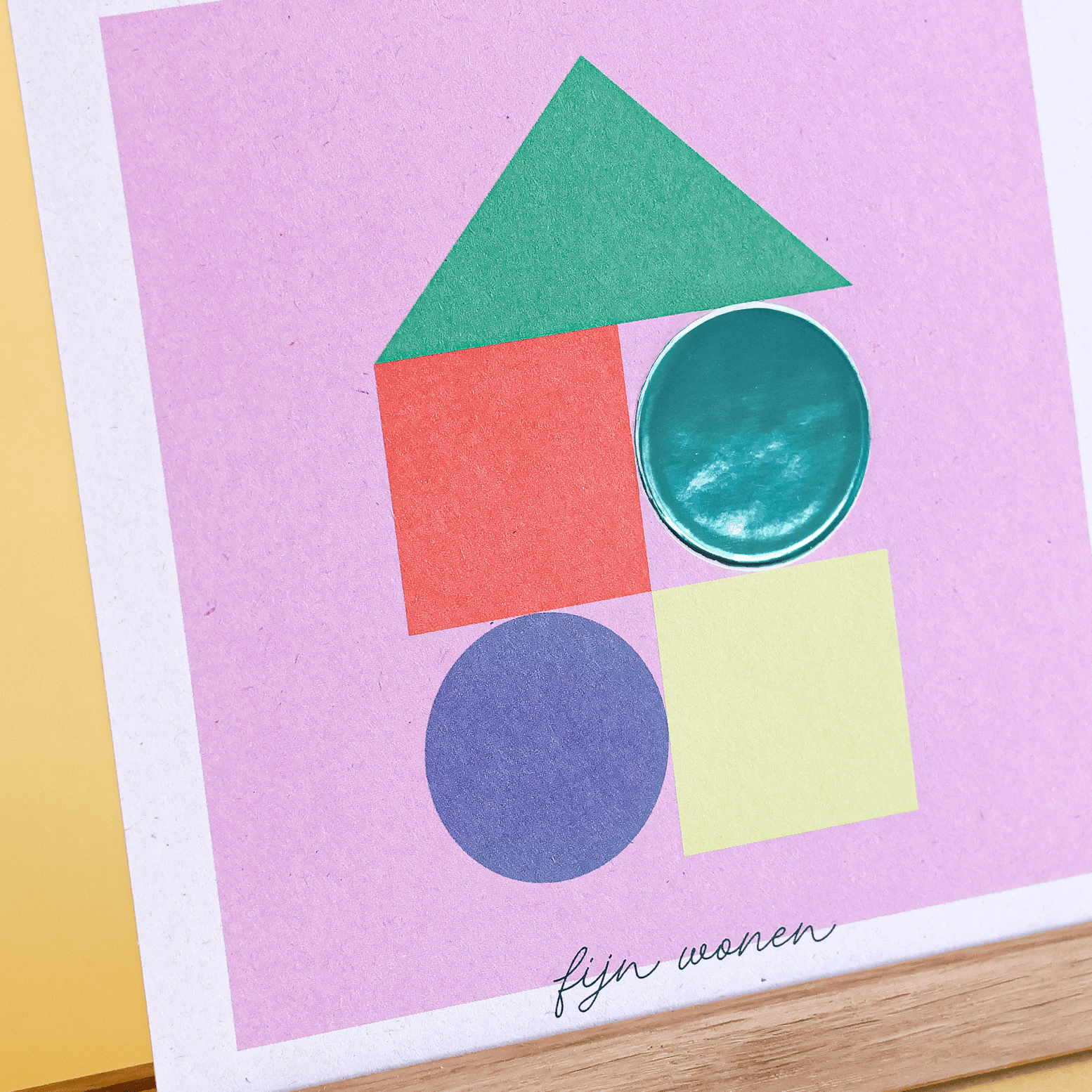 Oceaanblauwe foliedruk op PaperWise