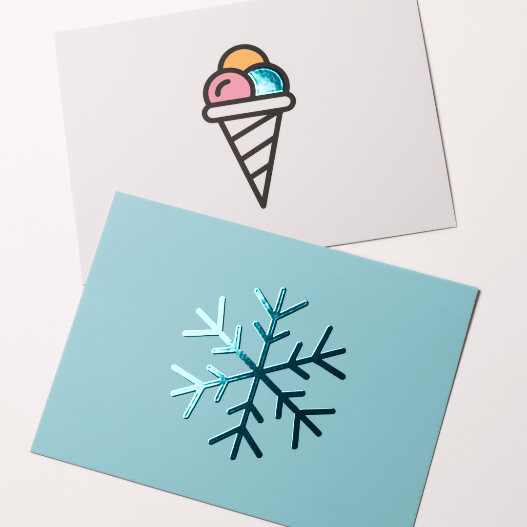 foliedruk oceaanblauw inspiratie