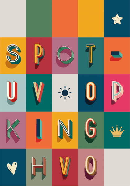 Ontwerp Spot-UV lak Perfectly Bold